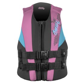 O'Neill Youth Reactor Life Jacket - Turquoise/Pink