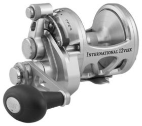 PENN International VISX Silver Two-Speed Lever Drag Reel