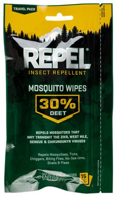 Repel 30% DEET Insect Repellent Wipes