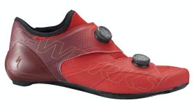 Specialized | S-Works Ares Road Shoe Men's | Size 37 in Flo Red/Maroon Fade