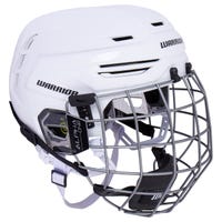 Warrior Alpha One Pro Hockey Helmet Combo in White