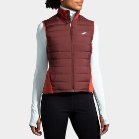 Brooks Shield Hybrid Vest 2.0 Women's Running Apparel Run Raisin/Copper