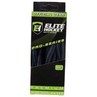 Elite Pro-Series Premium Wide NON-WAXED Molded Tip Laces in Black/Blue