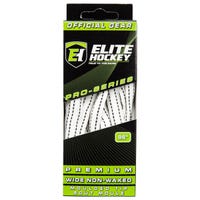 Elite Pro-Series Premium Wide NON-WAXED Molded Tip Laces in White/Black