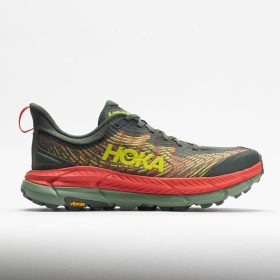 HOKA Mafate Speed 4 Men's Trail Running Shoes Thyme/Fiesta