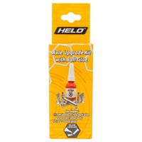 Helo Axle Upgrade Kit w/ Bolt Glue in Silver