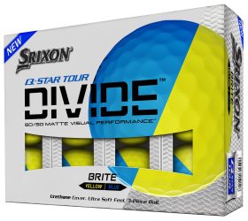 Srixon Men's Q-Star Tour Divide Golf Balls in Yellow/Blue