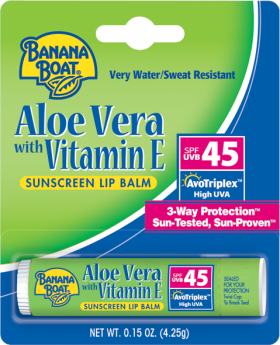 Banana Boat Aloe Vera with Vitamin E Sunscreen Lip Balm