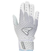 Easton Ghost NX Fastpitch Women's Batting Gloves in White/Silver Size Medium