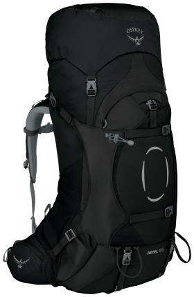 Osprey Ariel 55 Backpacks for Ladies - Black - XS/S