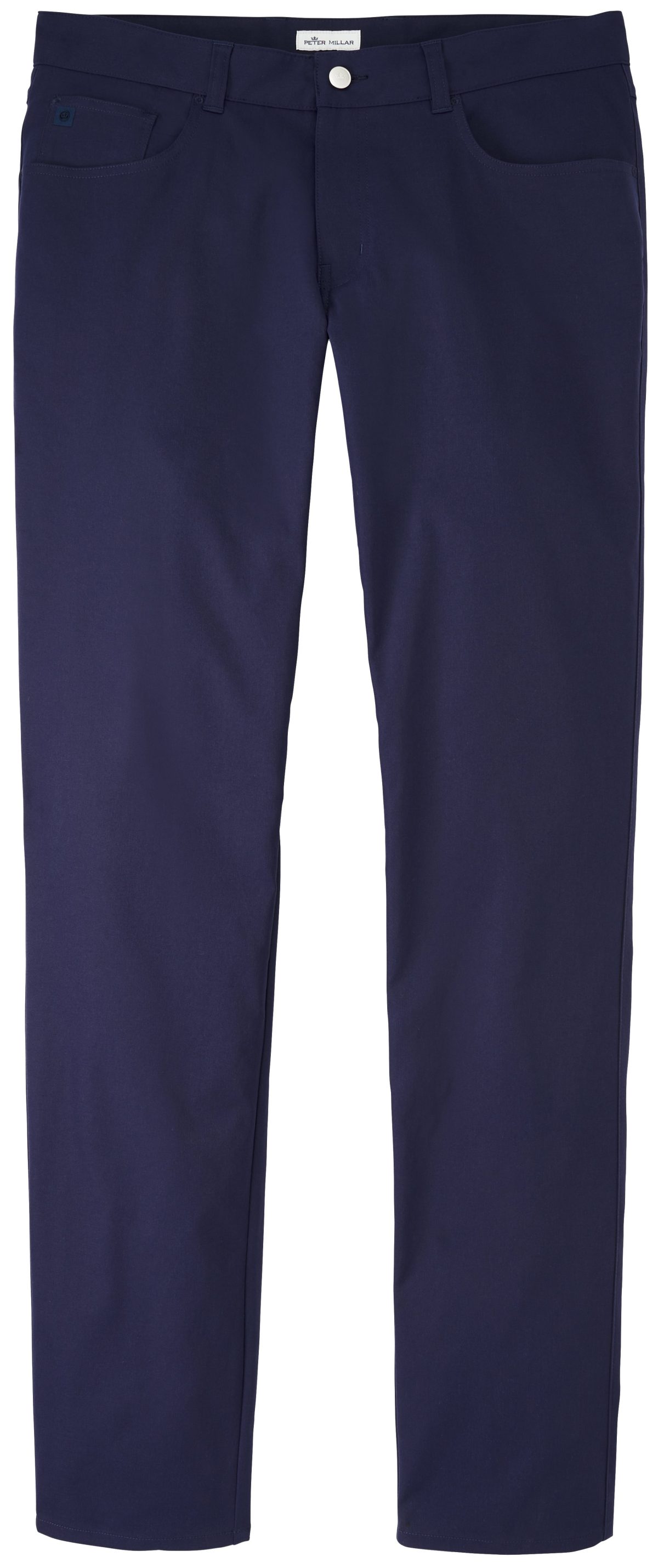 Peter Millar Men's Eb66 Perf 5 Pocket Pant, 100% Polyester in Navy, Size 30x30