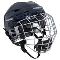 Bauer Re-Akt 85 Hockey Helmet Combo in Navy