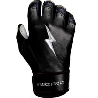 Bruce+Bolt Men's Premium Cabretta Leather Short Cuff Batting Gloves - 2020 Model - Chrome