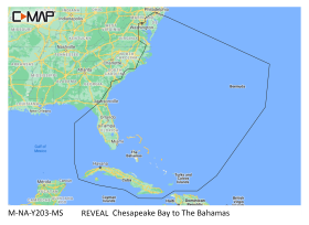 C-MAP Reveal SD Card Map Chart - Chesapeake to Bahamas