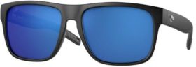 Costa Del Mar Spearo XL 580G Polarized Sunglasses, Men's, Matte Black/Blue Mirror