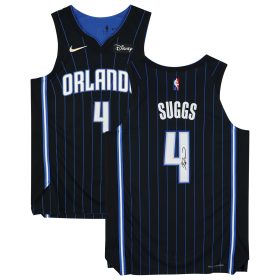 Jalen Suggs Black Orlando Magic Autographed Nike 2021-2022 Authentic Jersey