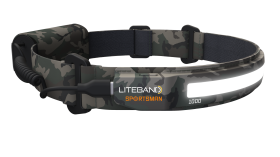 Liteband Sportman Pro 1000 Wide Beam LED Rechargeable Headlamp with Night Mode