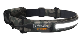 Liteband Sportsman ACTIV 520 Wide Beam LED Rechargeable Headlamp with Night Mode