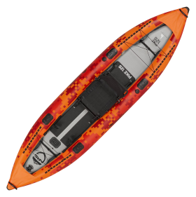 NRS Pike Orange Inflatable Sit-On-Top Fishing Kayak