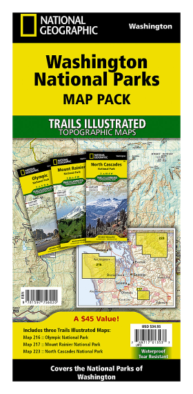 National Geographic National Parks Illustrated Trails Topographic Map Bundle