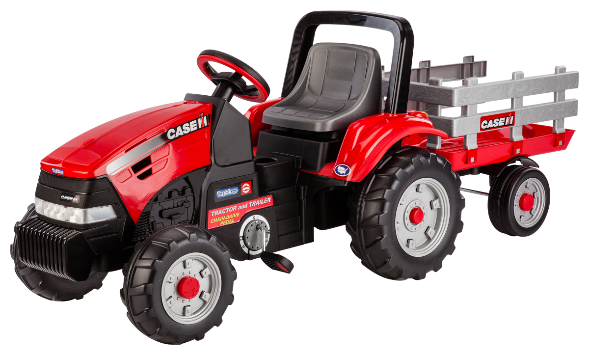 Peg-Perego Case IH Pedal Tractor with Trailer