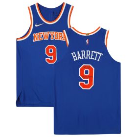 R.J. Barrett Blue New York Knicks Autographed Nike Icon Authentic Jersey with "Maple Mamba" Inscription