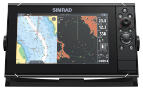 Simrad NSS evo3S Fish Finder/Chartplotter with C-MAP US Enhanced Charts - 9"