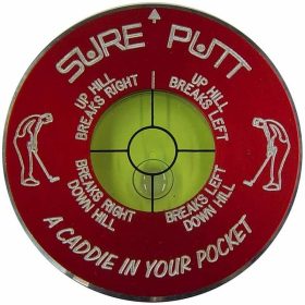 Sure Putt Pro Golf Green Reader & Golf Putting Aid - Red