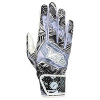 Victus Nox Men's Baseball Batting Gloves in White/Silver Size Small