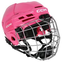 CCM Tacks 70 Youth Hockey Helmet Combo in Pink