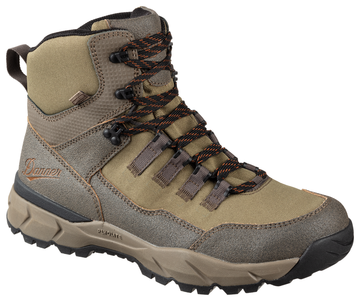 Danner Vital Trail Waterproof Hiking Boots for Men - Brown/Olive - 10.5EE