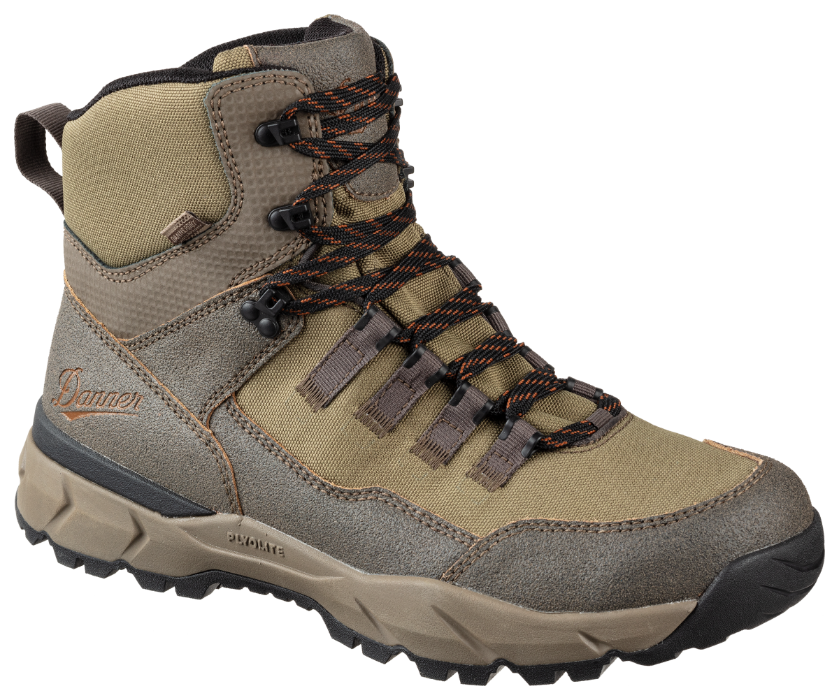 Danner Vital Trail Waterproof Hiking Boots for Men - Brown/Olive - 8.5EE