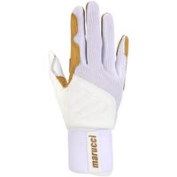 Marucci Blacksmith Youth Batting Gloves in White Size Medium