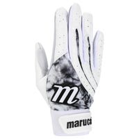 Marucci Iris Women's Fastpitch Batting Gloves in White/Black Size Large