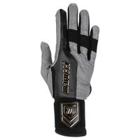 Marucci Luxe Men's Batting Gloves in Gray/Black Size Small