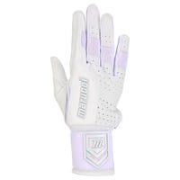 Marucci Luxe Men's Batting Gloves in White Size Large