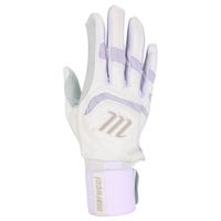 Marucci Signature Full Wrap Men's Batting Gloves in White Size Large