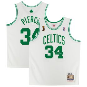 Paul Pierce White Boston Celtics Autographed 2007-08 Mitchell & Ness Authentic Jersey - Signature on Front