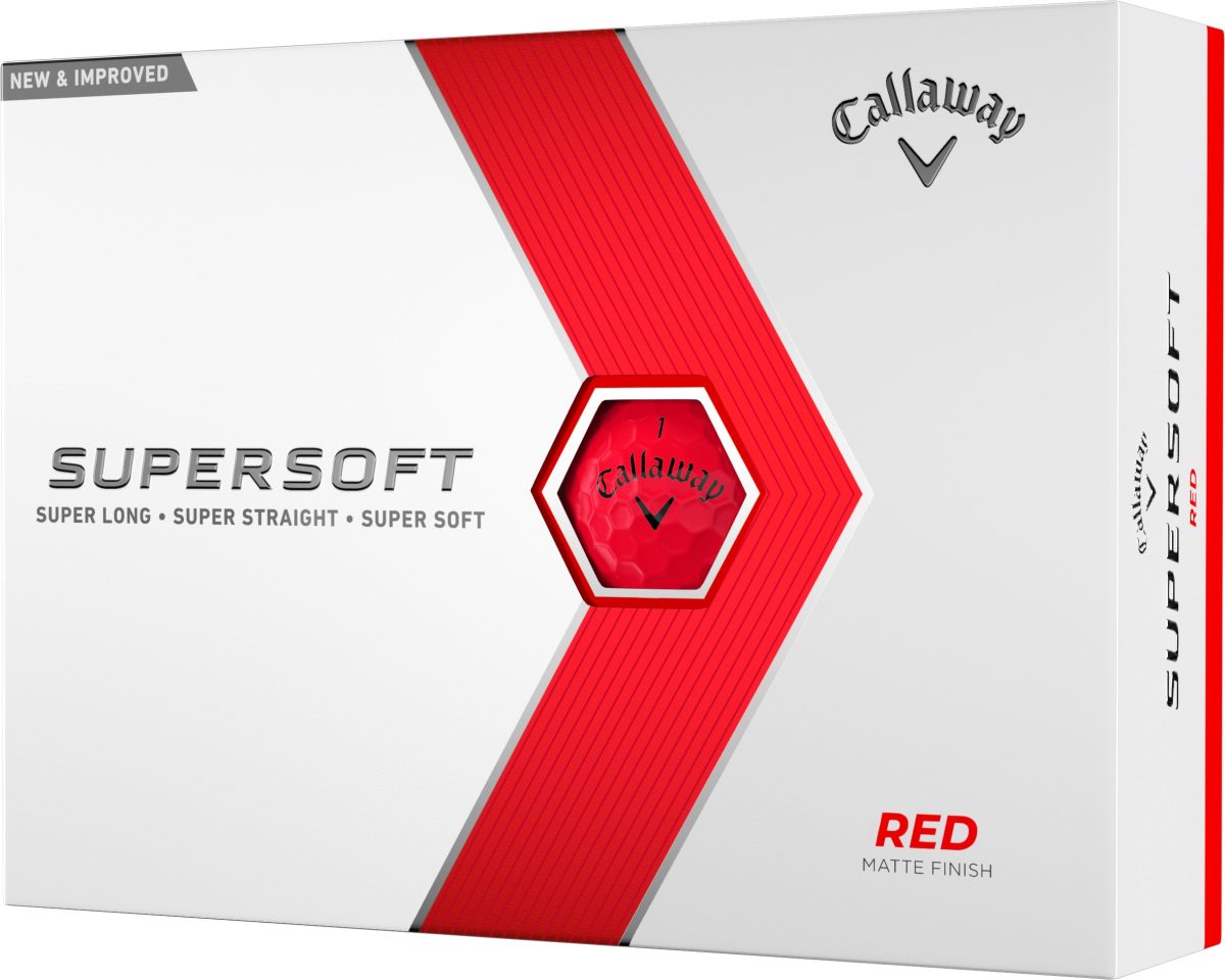 Callaway Supersoft Golf Balls 2023 in Red