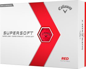 Callaway Supersoft Golf Balls 2023 in Red