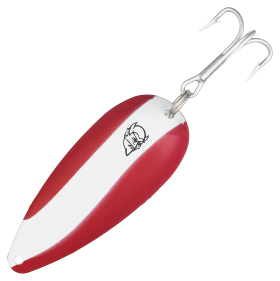 Eppinger Original Dardevle Spoon - 4-1/2" - 2 oz. - Red/White Stripe Nickel Back