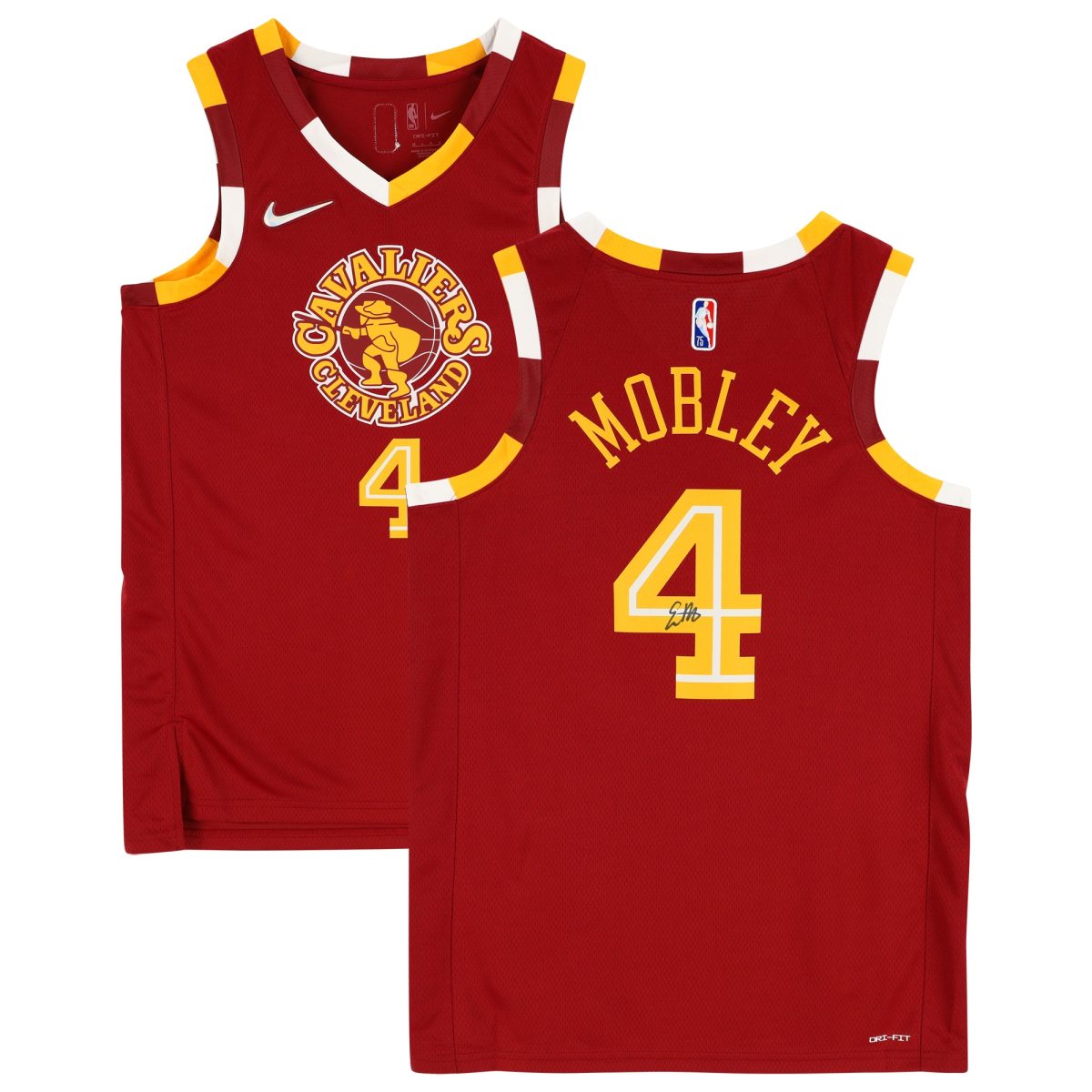 Evan Mobley Cleveland Cavaliers Autographed Nike Red 2021-2022 Mixtape Swingman Jersey