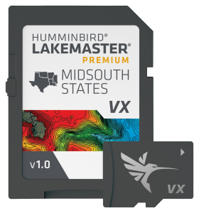 Humminbird LakeMaster Premium VX Digital Map Chart Card - Mid South States