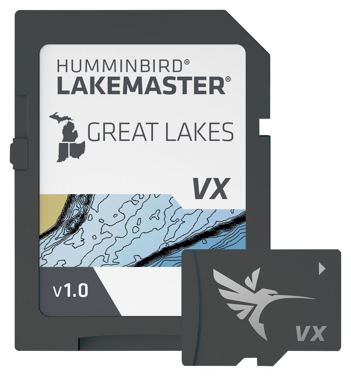 Humminbird LakeMaster VX Digital Map Chart Card - Great Lakes