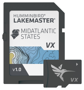 Humminbird LakeMaster VX Digital Map Chart Card - Mid Atlantic States