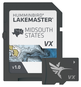 Humminbird LakeMaster VX Digital Map Chart Card - Mid South States