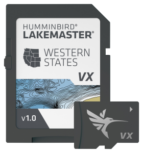 Humminbird LakeMaster VX Digital Map Chart Card - West States