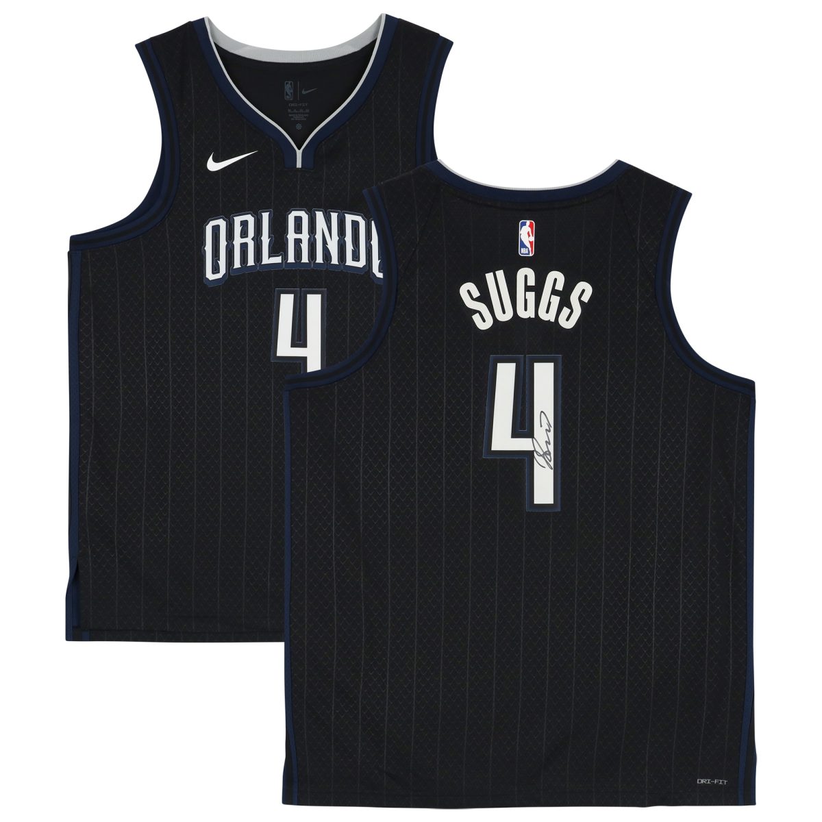 Jalen Suggs Orlando Magic Autographed Nike Black Swingman 2022-2023 City Edition Jersey