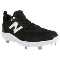 New Balance 3000v6 Men's Low Metal Baseball Cleats in Black/White Size 10.0