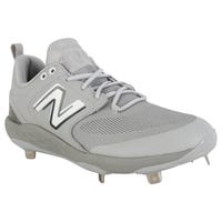 New Balance 3000v6 Men's Low Metal Baseball Cleats in Gray/White Size 10.0